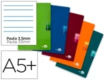 Libreta Liderpapel Scriptus A5 Plus 48 Hojas 90gr Pauta 4ª 3.5mm Con 48481