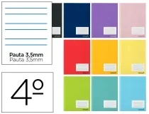 Libreta Liderpapel Smart A5 16 Hojas 60gr Cuadro Pauta 4ª 3,5 Mm 22523
