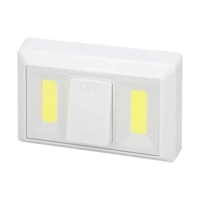 Linterna / Luces Led Para Pared / Armario A pilas (4 AAA) 250 Lúmenes (Fijación Mediante Pegatina, Imán o Tornillos)