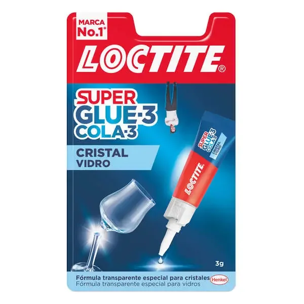 Loctite Superglue-3 Cristal Bl 3gr – Adhesivo Liquido para Cristal y Metal – Triple Resistencia al Agua. Golpes y Temperaturas – Incoloro