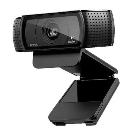 Logitech C920 Webcam HD Pro 1080p – USB 2.0 – Microfonos Integrados – Enfoque Automatico – Cable de 1.83m – Color Negro