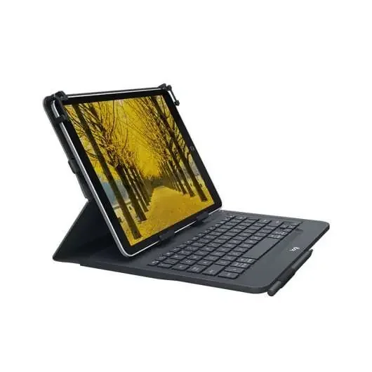 Logitech Universal Folio Funda con Teclado Inalambrico para Tablets de 9″ a 10″ – Bluetooth 3.0 – Color Negro
