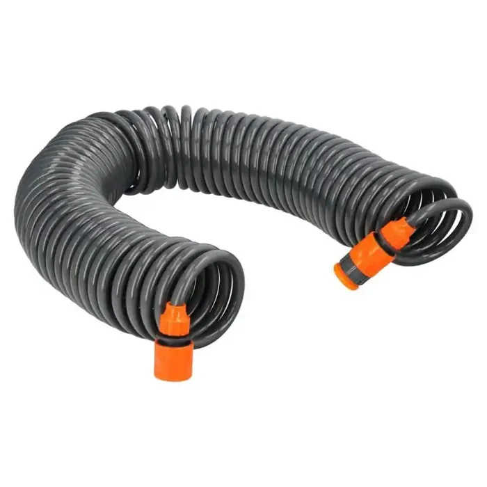 Manguera Extensible Espiral Autoenroscable Para Riego Jardín Con Conectores 15 Metros