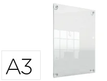 Marco porta anuncios Nobo acrilico transparente mural removible Din A3 sin marco 1915599