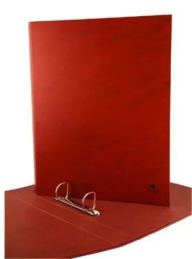 Mariola Carpeta Archivador de 4 Anillas Carton Forrado Papel Plastificado Cuero – Tamaño Folio Natural – Anillas Mixtas 25mm – Medidas 34x26x4cm – Color Marron (10 uds)