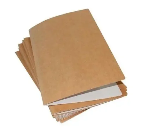 Mariola Pack de 50 Subcarpetas Kraft- Blanco 240gr – Formato Folio – Ranura para Fastener – Color Marron/Blanco