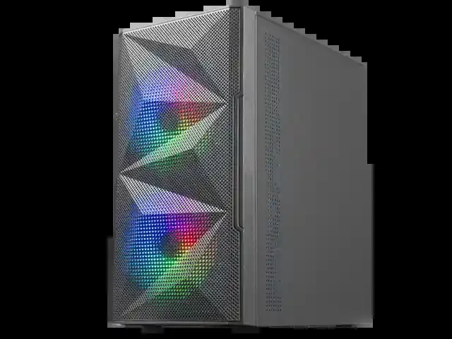 Mars Gaming Caja Gaming Compacta MC-ME – Diseño Innovador – Ventiladores FRGB 120mm – Ventana Lateral Cristal Templado – Maxima Refrigeracion – Color Negro
