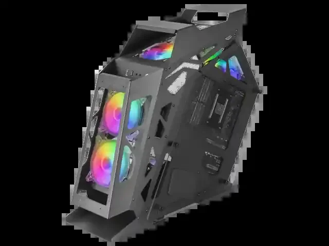 Mars Gaming Controladora Chroma ARGB – Medida en mm 540x234x500 – Iluminacion Addressable RGB + 39 Modos de Luz – Doble Ventana Cristal Templado – Micro-ATX con Interior XL – Compatibilidad con Placas Base MicroATX/Mini-ITX – Color Negro