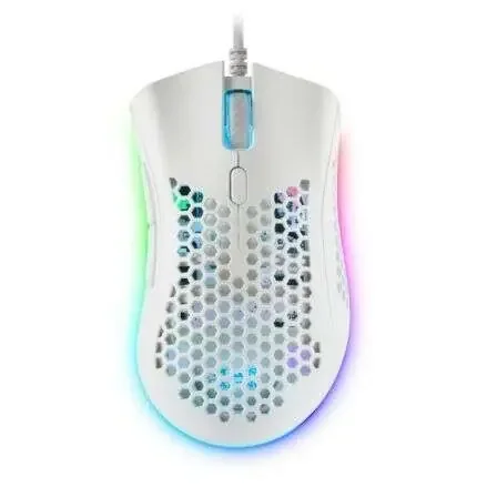 Mars Gaming MMEX Raton Gaming USB 32000dpi – Carcasa de Panel Perforado – 7 Botones Programables – Iluminacion RGB Chroma – Uso Diestro – Cable de 1.70m