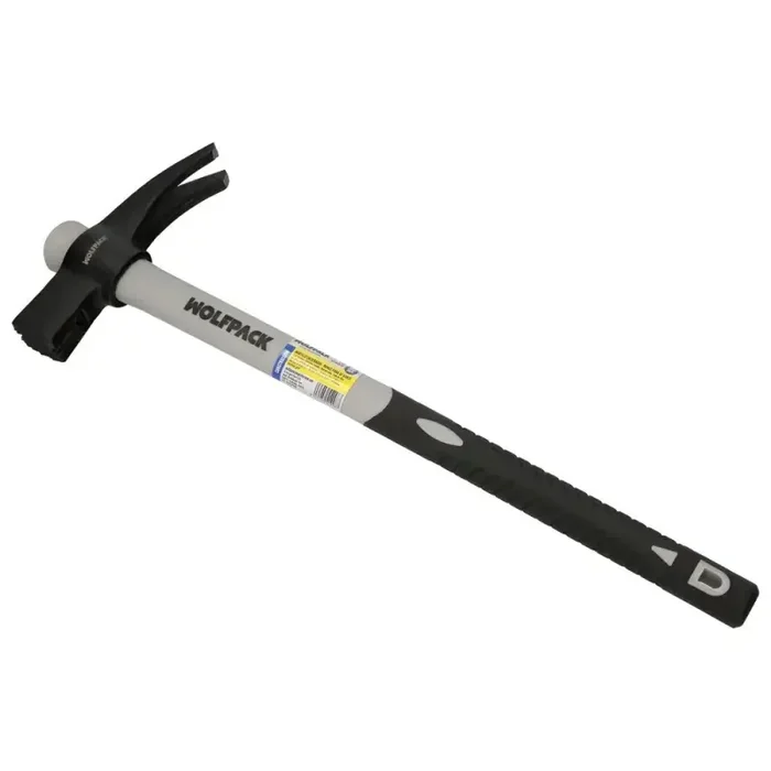 Martillo Encofrador Magnético Fibra Vidrio Mango Fibra Vidrio Con Empuñadura Antideslizante. 700 Gramos 50 cm.