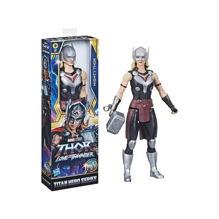 Marvel Avengers Titan Hero Series – Figura de Mighty Thor de 30 cm – Thor Love and Thunder – edad +4 años F4136
