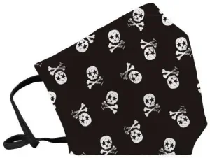 MASCARILLA DE PROTECCION REUTILIZABLE FULI GRANDE TALLA L SKULL NEGRO