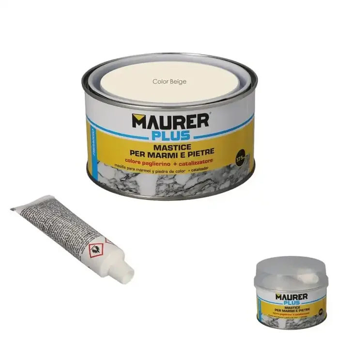 Masilla Para Mármol Color Beige 375ml. Con Endurecedor