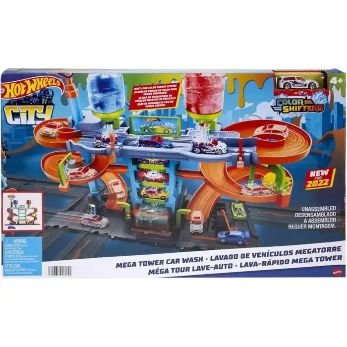 Megatorre lavado coches Hot Wheels city Mattel HDP05 edad incluye un vehículo edad +4 años