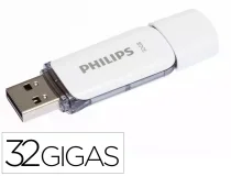 Memoria usb Philips flash usb 2.0 32gb snow grey FM32FD70B