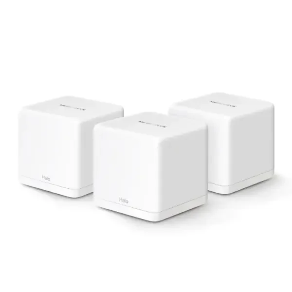 Mercusys H60X Sistema Wi-Fi 6 Mesh AX1500 Doble Banda – 3 Unidades Halo – Cobertura hasta 550 m² – Color Blanco