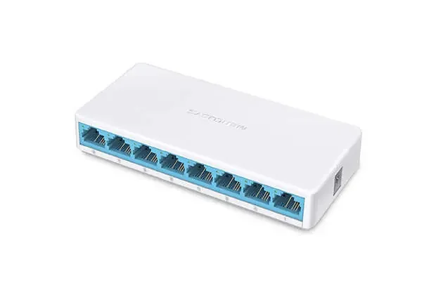Mercusys MS108 Switch 8 Puertos RJ45 10/100 Mbps – Color Blanco