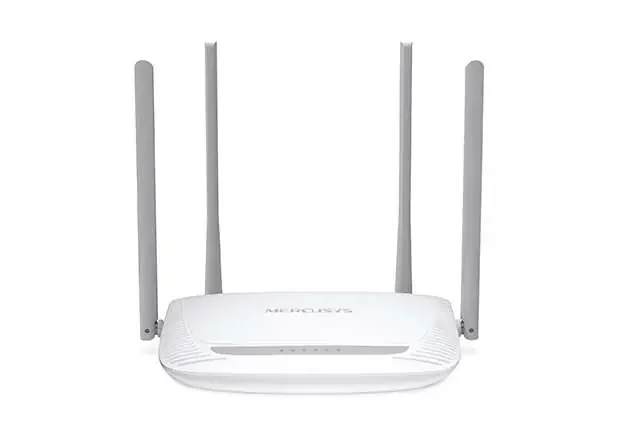 Mercusys Router Inalambrico N 300Mbps – 4 Puertos 10/100Mbps – 4 Antenas 5dBi – Tecnologia 2×2 MIMO – Hasta 500m2 cobertura WiFi
