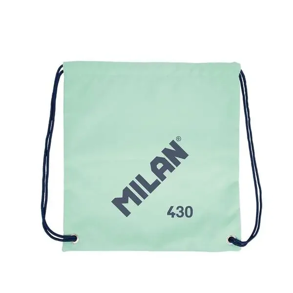 Milan Serie 1918 Bolsa/Mochila de Tiras Grande – Tejido ‘ripstop‘ Ligero y Resistente – Medidas 34x42x0.7cm – Color Verde