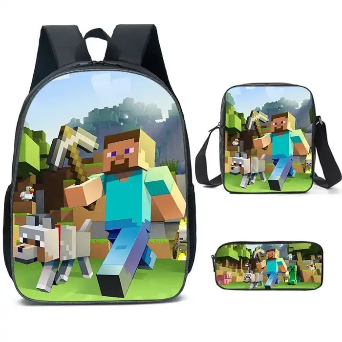 Minecraft Schoolbag Videojuego Impreso