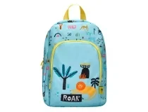 Mochila escolar Liderpapel safari infantil azul leon 330x110x250 mm 169402