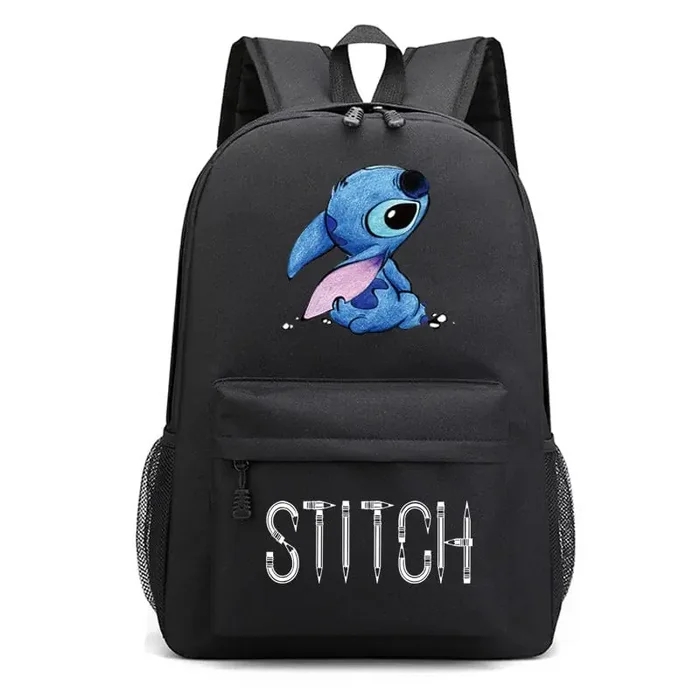 Mochila escolar Stitch Patrones impresos de alta calidad