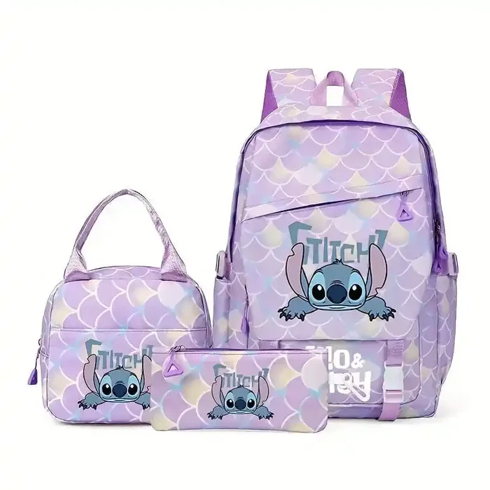 Mochila Infantil 3 Piezas en Nylon Duradero