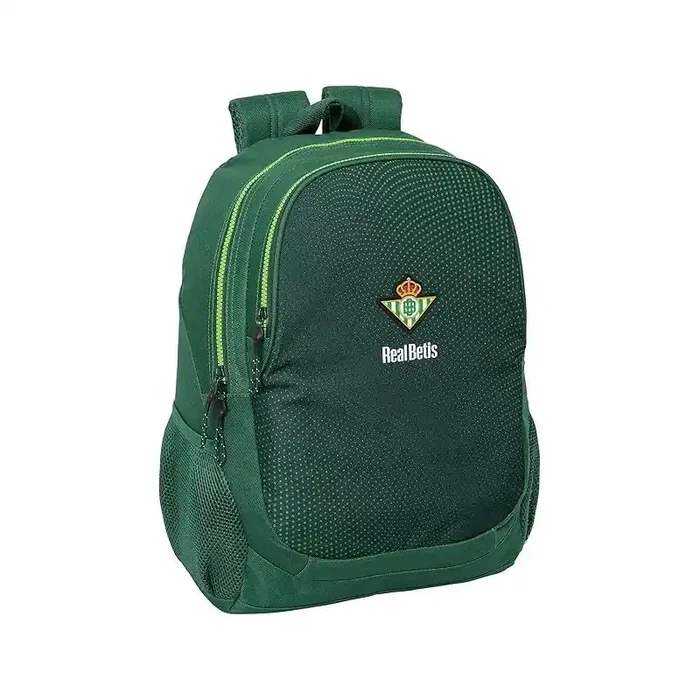 Mochila Safta Escolar de Real Betis Balompié, 32x16x44cm adaptable a carro espaldar acolchado producto oficial