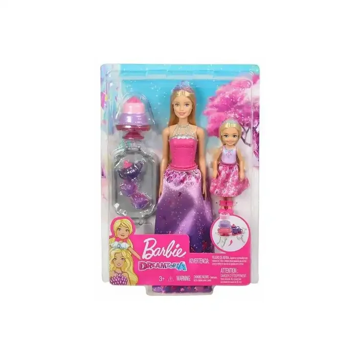 Muñeca Barbie y su hermana juego de té – Comprar tienda barbier juguete