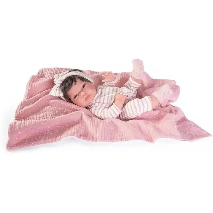Muñecas Antonio Juan Recién Nacida Baby Toneta Manta 33 cm