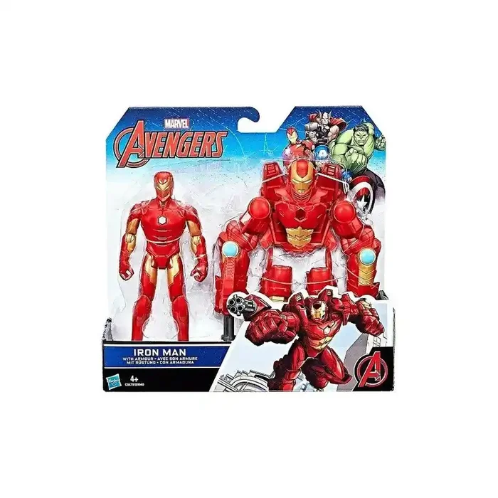 Muñeco Avengers Figura Iron Man con Armadura articulado de 20 cm Hasbro