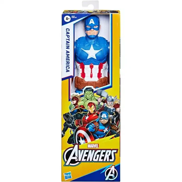 Muñeco Marvel Avengers Capitán América Titan Hero Series Blast Gear 30 cm – Edad +4 años E7877