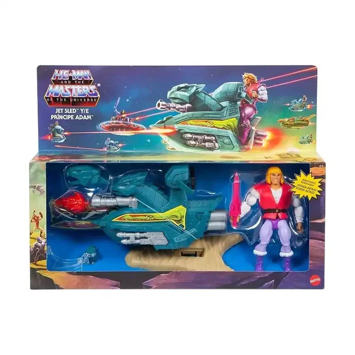 Muñeco Prince Adam Sky Sled Masters of the Universe Mattel GNN84 figura 15cm