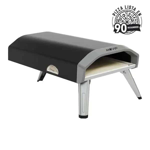 Muvip Horno de Gas Portatil para Pizzas – Color Negro