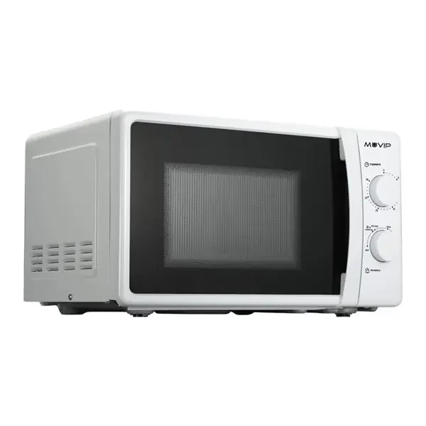 Muvip Microondas – Capacidad 20L – Potencia 700W – 6 Niveles de Potencia – Temporizador 30min – Descongelacion – Color Blanco