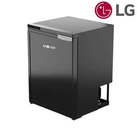 Muvip Nevera Fija con Compresor LG 65L – Conexion 12/24/220V – Consumo 60W – Proteccion Bateria Vehiculo – Luz LED Interior – Temperatura Regulable – Dos Zonas de Frio – Control desde APP – Color Gris