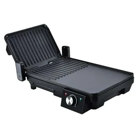 Muvip Sandwichera + Plancha Asar 2000W – Apertura hasta 180º – Placas Grill + Lisa – Selector de Temperatura – Placa Superior Basculante – Asa Tacto Frio