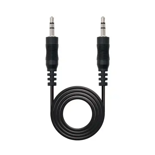 Nanocable Cable Audio Estereo Jack 3.5mm Macho a Jack 3.5mm Macho 5m – Color Negro