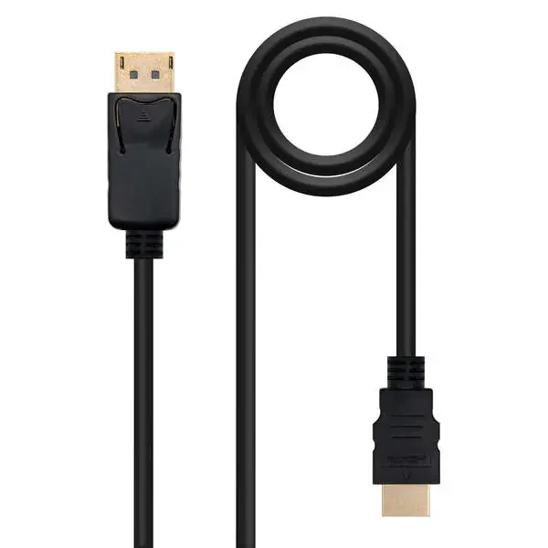 Nanocable Cable Conversor Displayport Macho a HDMI Macho – 10m – Color Negro