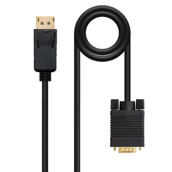 Nanocable Cable Conversor DisplayPort Macho a VGA Macho 5m – Color Negro