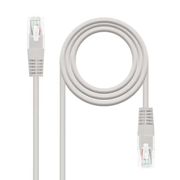 Nanocable Cable de Red Latiguillo RJ45 LSZH Cat.6 UTP AWG24 10m – Color Gris