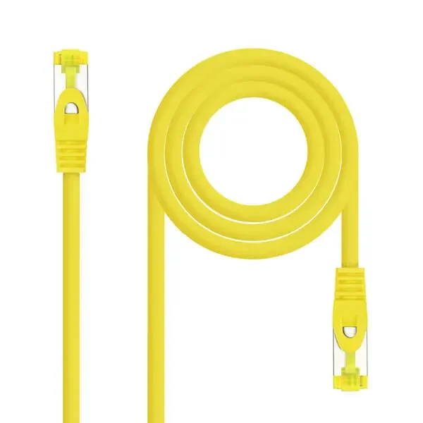 Nanocable Cable de Red Latiguillo RJ45 LSZH Cat.6a SFTP AWG26 0.50m – Color Amarillo