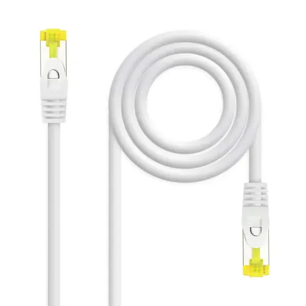 Nanocable Cable de Red Latiguillo RJ45 LSZH Cat.6a SFTP AWG26 1m – Color Blanco