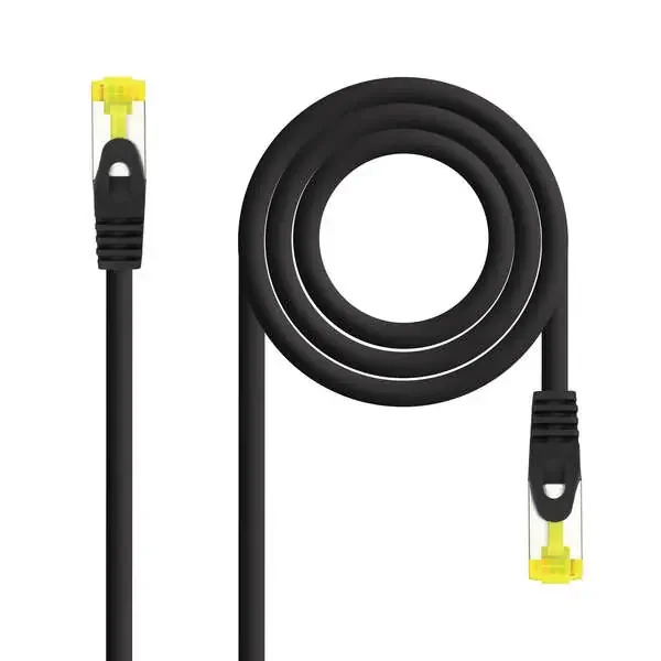 Nanocable Cable de Red Latiguillo RJ45 LSZH Cat.6a SFTP AWG26 3m – Color Negro