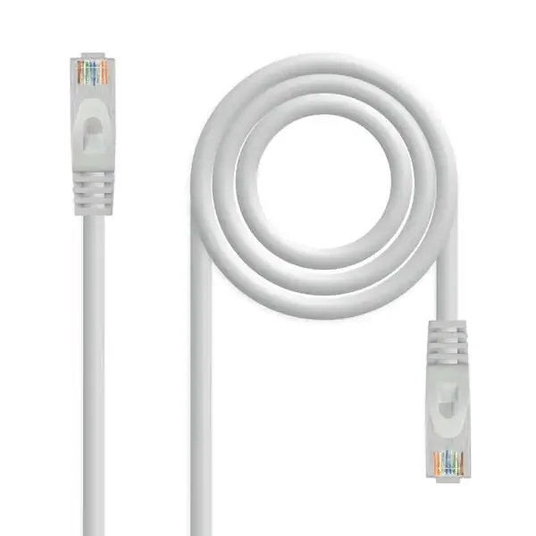 Nanocable Cable de Red Latiguillo RJ45 LSZH Cat.6A UTP AWG24 – 1.5m – Color Gris