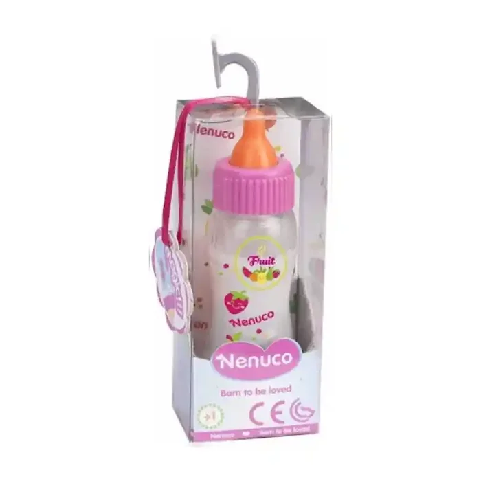 Nenuco biberón mágico de leche color rosa edad +10 meses Famosa
