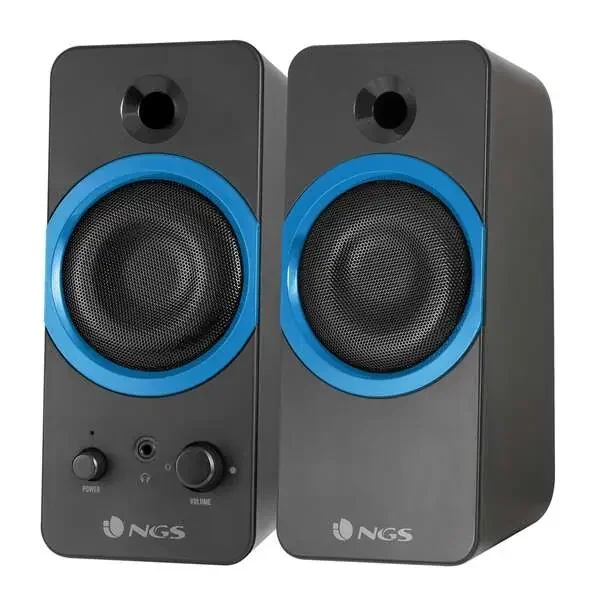 NGS Altavoces USB 2.0 – 20W – Supergraves – Color Negro/Azul
