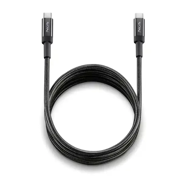 NGS Cable 2.0 USB-C Macho a USB-A Macho – Carga Ultrarapida hasta 100W – Longitud 2m – Color Negro