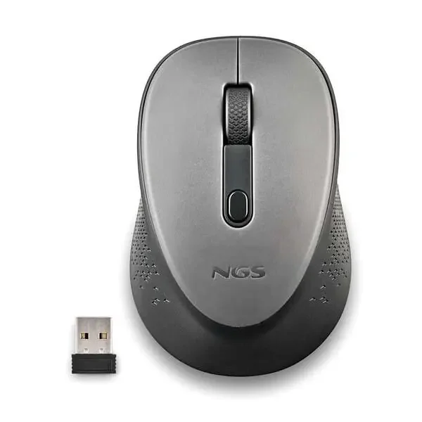 NGS Dew Gray Raton Inalambrico USB 1600dpi – 3 Botones – Uso Diestro – Color Gris