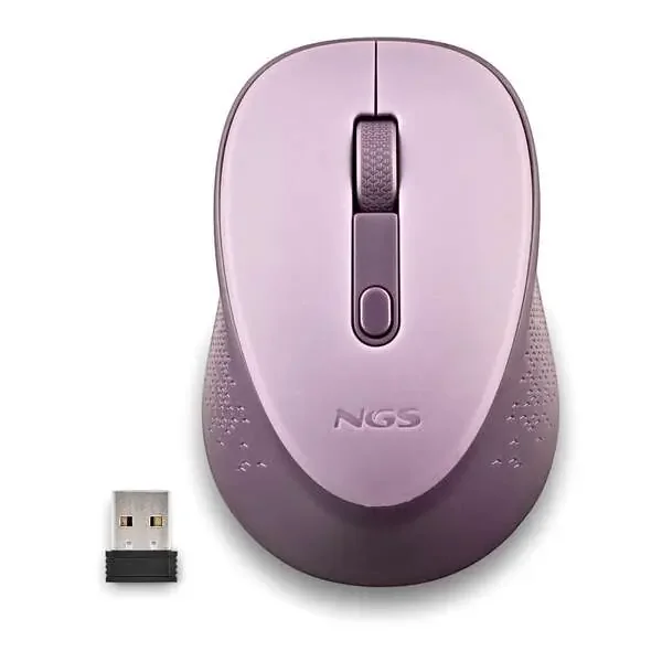 NGS Dew Lilac Raton Inalambrico USB 1600dpi – 3 Botones – Uso Diestro – Color Lila